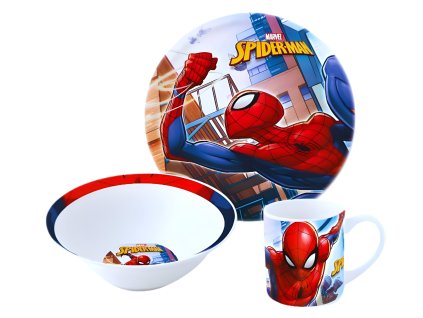 3 - DÍLNÁ KERAMICKÁ SOUPRAVA SPIDERMAN (Velikost uni)