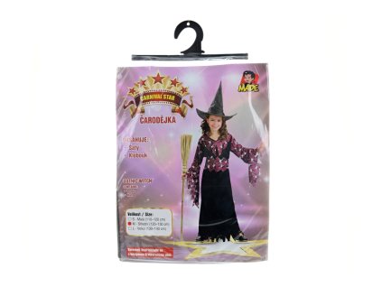 Šaty - Gotická Čarodějka, 120 - 130 cm