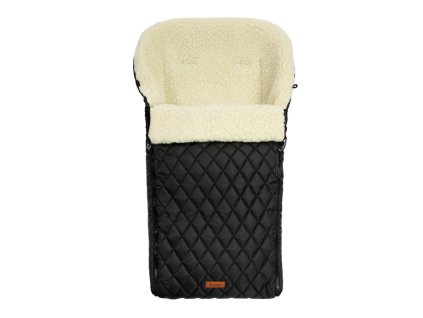 prosivany vlneny fusak do kocarku cerny