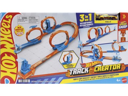 Hot Wheels Creator dráha trojitá smyčka JDW39