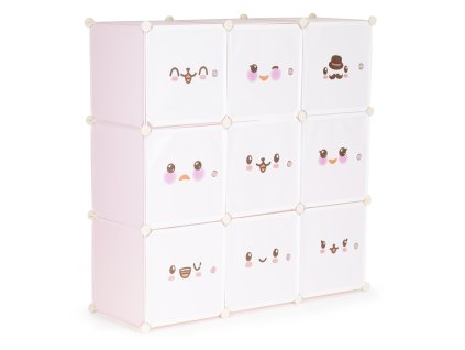 detsky modularni regal 9 polic smajliky