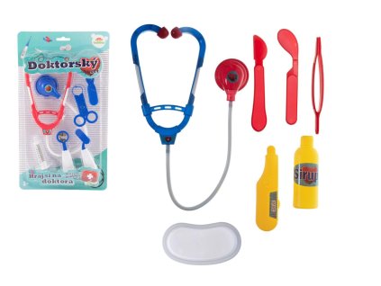 Sada doktor/lékař plast 2 druhy na kartě 20x36x4cm