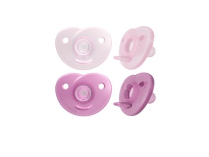 silikonovy dudlik soothie ruzova 0 6 m