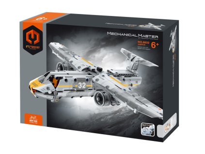 Stavebnice iM.MASTER letadlo plast 329 dílků v krabici 31x23x7cm