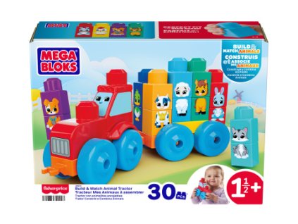Mega Bloks Traktor se zvířátky JKG33