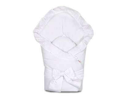 rychlozavinovacka s volankem a stuhou bila