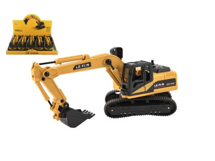 Stavební stroj bagr pásový plast 18cm