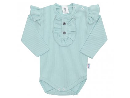 Kojenecké body New Baby Stripes ledově modré (Barva Modrá, Velikost 56 (0-3m))