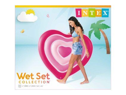 INTEX Lehátko srdce 168 cm