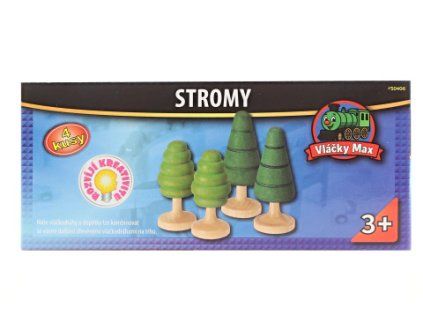 Vláčky Max - Stromy 4ks