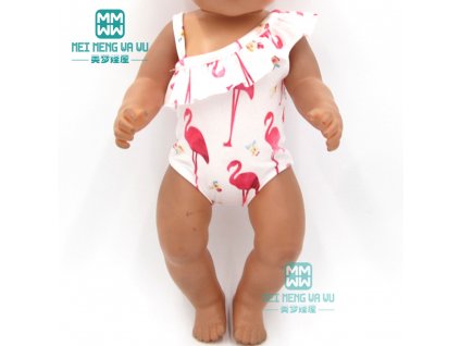 Fashion doll clothes for 43cm toy new born doll accessories and american doll unicorn outfit Swimsuit 3
