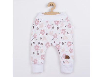 Kojenecké bavlněné polodupačky Koala Flowers (Barva Růžová, Velikost 62 (3-6m))