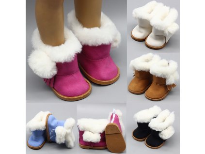 43cm Height Girls Dolls Snow Boots Shoes for 18 Doll Born Baby Doll Winter Chirstmas Shoes 1