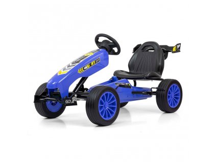 Dětská šlapací motokára Go-kart Milly Mally Rocket modrá (Barva Modrá)