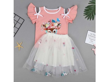 Vgiee Unicorn Girls Dress 2pc Clothes Set Baby Toddler Outfits Summer T Shirt Children Kid Dresses 7