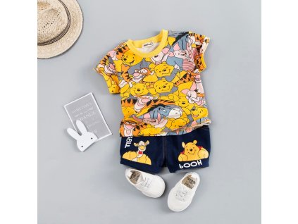 Hot Baby Boys Clothing Sets Brand Cartoon Bear Children Summer Boys Girl Clothes Kids Set Cotton 1