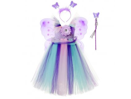 3 Vestido Infantil Real 2019 Girls Tutu Dress Baby Fluffy Tulle With Butterfly Wing Halloween Kids Party