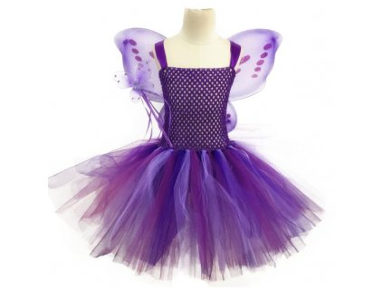 2 Vestido Infantil Real 2019 Girls Tutu Dress Baby Fluffy Tulle With Butterfly Wing Halloween Kids Party