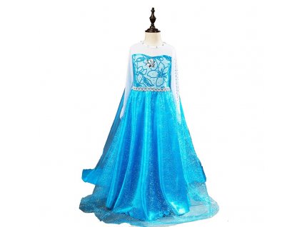 16 Girls Elsa Princess Dress Kids Flower Costume Set Snow Queen 2 Elza Children Birthday Halloween Party