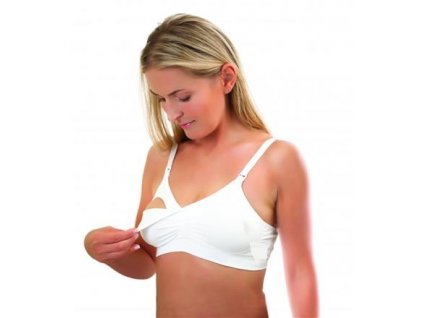 BabyOno Kojící podprsenka, bílá, D - 70-75cm (Velikosti těh moda koj. podprsenka D)