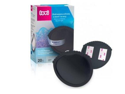 lovi jednorazove vlozky do podprsenky 20ks discreet elegance cerne