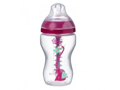 Tommee Tippee Antikoliková lahvička 260 ml Advanced Girl - růžová