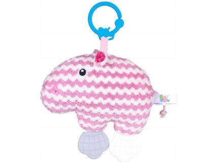 bali bazoo zavesna hracka na kocarek hrosik ruzova bila