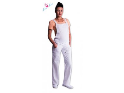 Be MaaMaa Lacláče - zahradníky bílé, vel. M (Velikosti těh moda M (38))