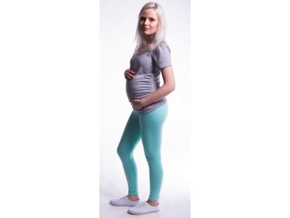Be MaaMaa Těhotenské legíny - máta, vel. XXL (Velikosti těh moda XXL (44))
