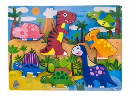 124785 248772 tulimi drevene zabavne puzzle vkladaci dinosauri