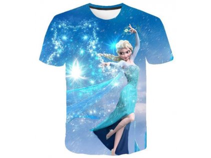 2 Kids Girl Anna 2 Elsa Print T Shirt Summer Baby Cotton Tops Toddler Tees Clothes Children