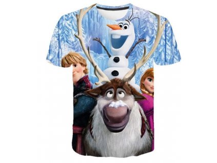 4 Kids Girl Anna 2 Elsa Print T Shirt Summer Baby Cotton Tops Toddler Tees Clothes Children