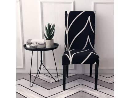 6 Spandex Elastic Printing Dining Chair Slipcover Modern Removable Anti dirty Kitchen Seater Case Stretch Chair Cover