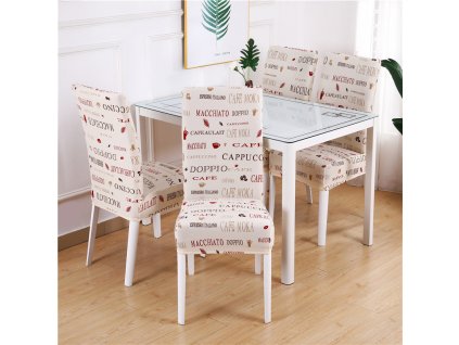 20 Dining Chair Cover Spandex Elastic Pastoral Print Modern Slipcovers Furniture Cover Kitchen Wedding housse de chaise