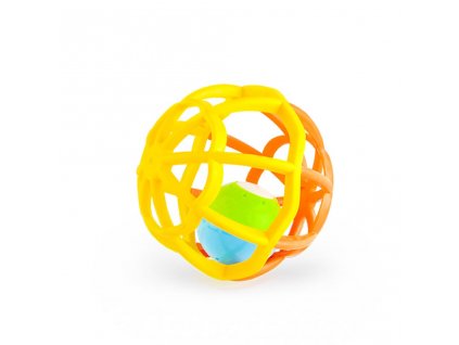 Interaktivní svítící a hrající chrastítko Balónek Baby Mix žluté