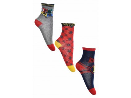 SADA 3 KS PONOŽKY HARRY POTTER (Velikost 23-26)