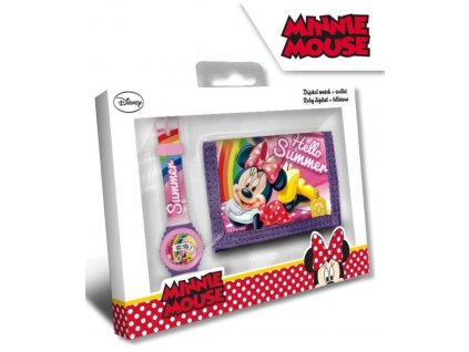 SOUPRAVA HODINKY A PENĚŽENKA MINNIE (Velikost uni)
