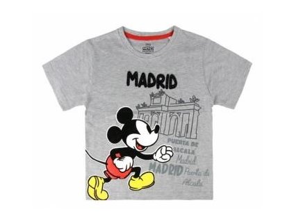 TRIČKO MICKEY Madrid, šedé