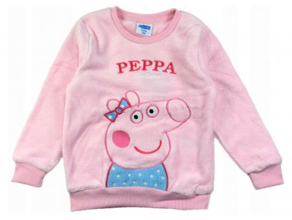 MIKINA PEPPA PIG korálový flís, růžová