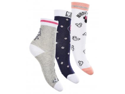 SADA 3 KS PONOŽKY MINNIE (Velikost 23-26)