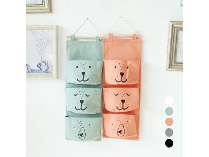 Wall Hanging Storage Bags Organizer Linen Closet Children Room Organizer Pouch for Toys Books Cosmetic Sundries 25