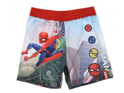 Chlapecké ŠORTKOPLAVKY SPIDERMAN, červený lem