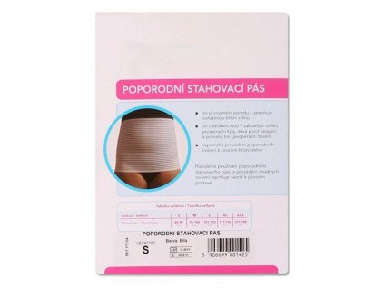 Poporodní stahovací pás – XL (Barva Bílá, Velikost XL)