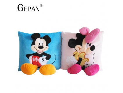 1PC 35 35cm Mickey Mouse and Minnie Plush Pillow Cushion Cartoon Mickey Mouse and Minnie Soft 1