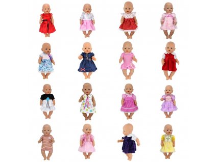 Doll Dress Fit For 43cm Baby Born Zapf Doll Reborn Babies Clothes And 17inch Doll Accessories 1