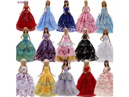 Lot 15 Pcs 10 Pairs Of Shoes 5 Wedding Dress Party Gown Princess Cute Outfit Clothes 1