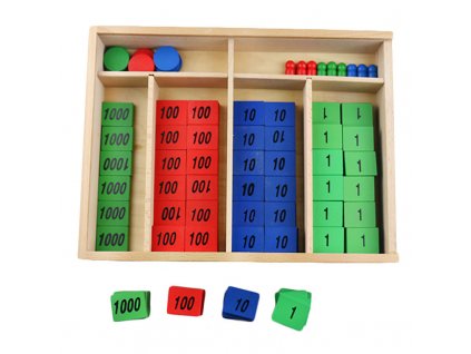 Montessori Math Materials Stamp Game with Box Wooden Early Educational Learning Toys for Toddlers Juguetes Brinquedos 1