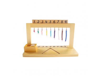 Wooden Montessori Math Material Montessori Hanger Color Bead Stairs 1 9 Preschool Educational Learning Toys For 1