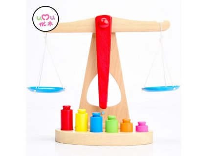 Montessori Materials Scales Weight Timber Set Montessori Educational Wooden Toys For Children Montessori Math Toys UC2265H Scale