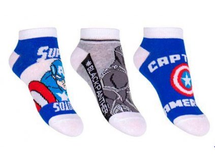 SADA 3 KS PONOŽKY AVENGERS (Velikost 23-26)